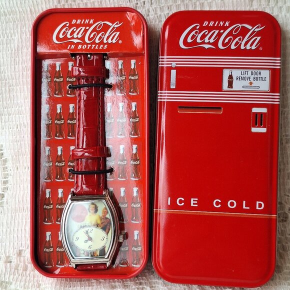 Vintage "Drink Coca Cola" Vending Machine & Coca Cola Collectable Watch. - Picture 1 of 9